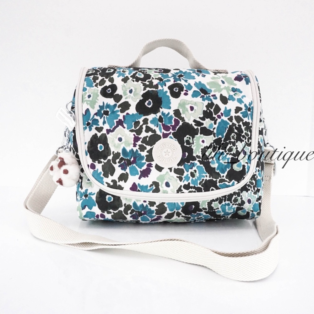 NWT Kipling AC7256 Kichirou Insulated Lunch Bag Polyester Field Floral Multi $54
